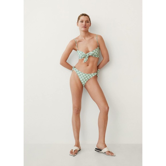 Mango Other - Mango Polka Dot Mint Green Bikini Bottom Women’s Size Small